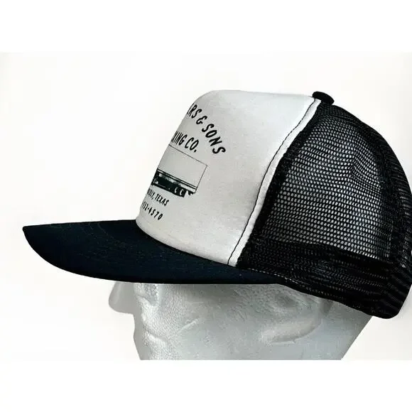 VTG Snapback Trucker Hat M L Smylers & Sons Trucking Company Powderly, Texas Cap - Picture 2 of 8